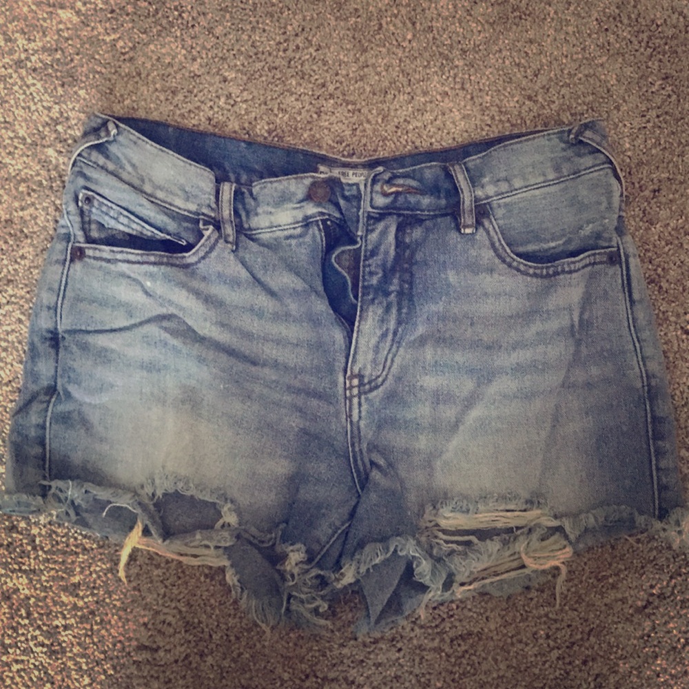 Free people jean shorts